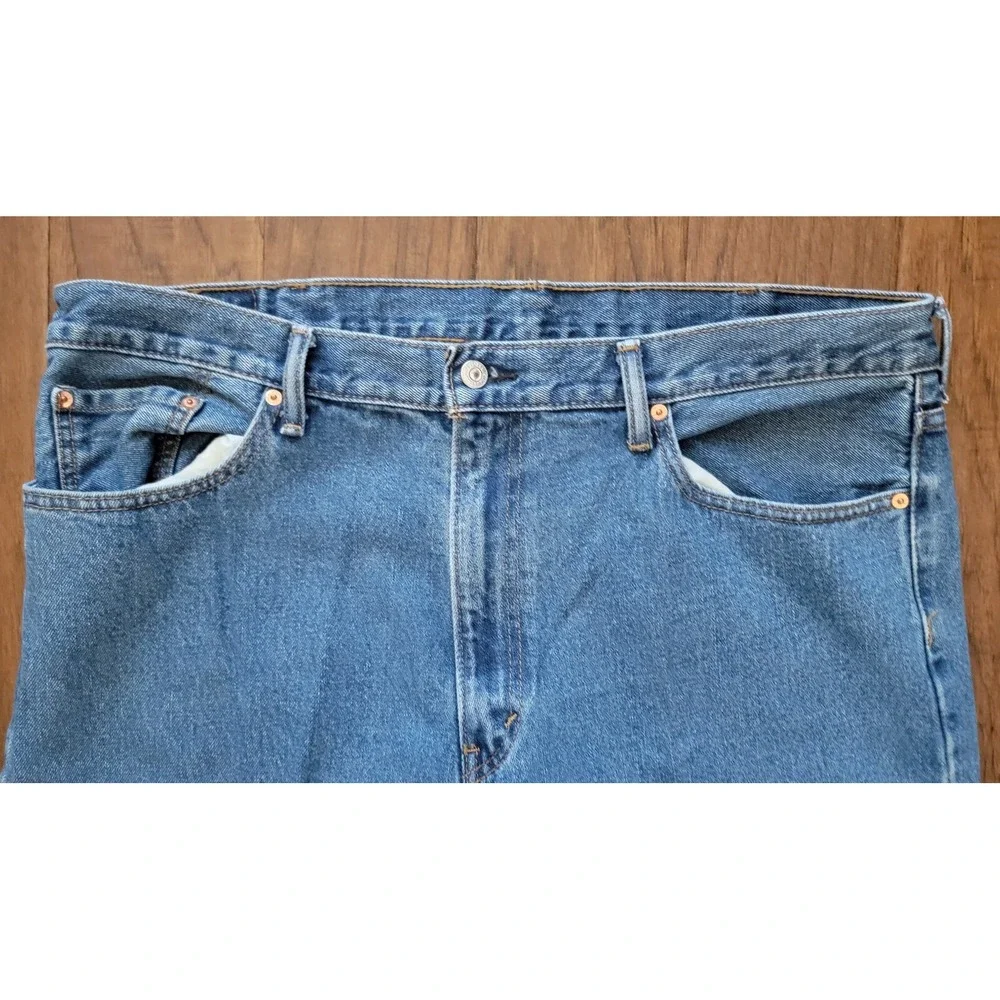 Levi's 550 Mens Relaxed Fit 100% Cotton Blue Jeans‎ Size 40x32